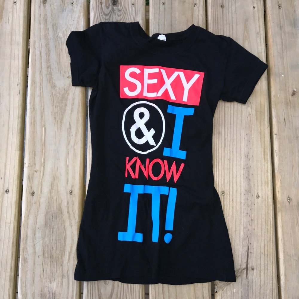 Sexy & I Know It Novelty black T-shirt S